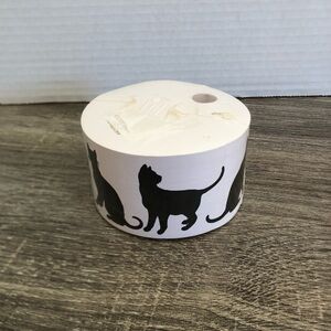 Vtg Black Cat Silhouette Notepad